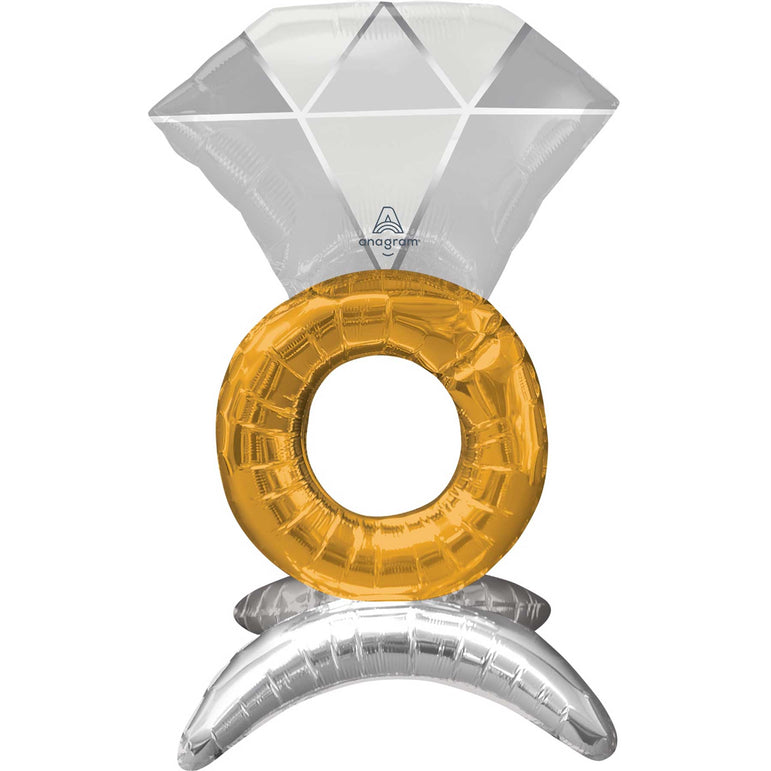 Wedding Ring UltraShape Foil Balloon 35x53cm