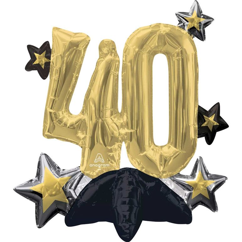 Celebrate 40 Multi-Balloon 50cm