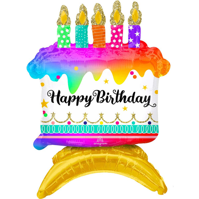 Birthday Cake Foil Balloon 35x45cm