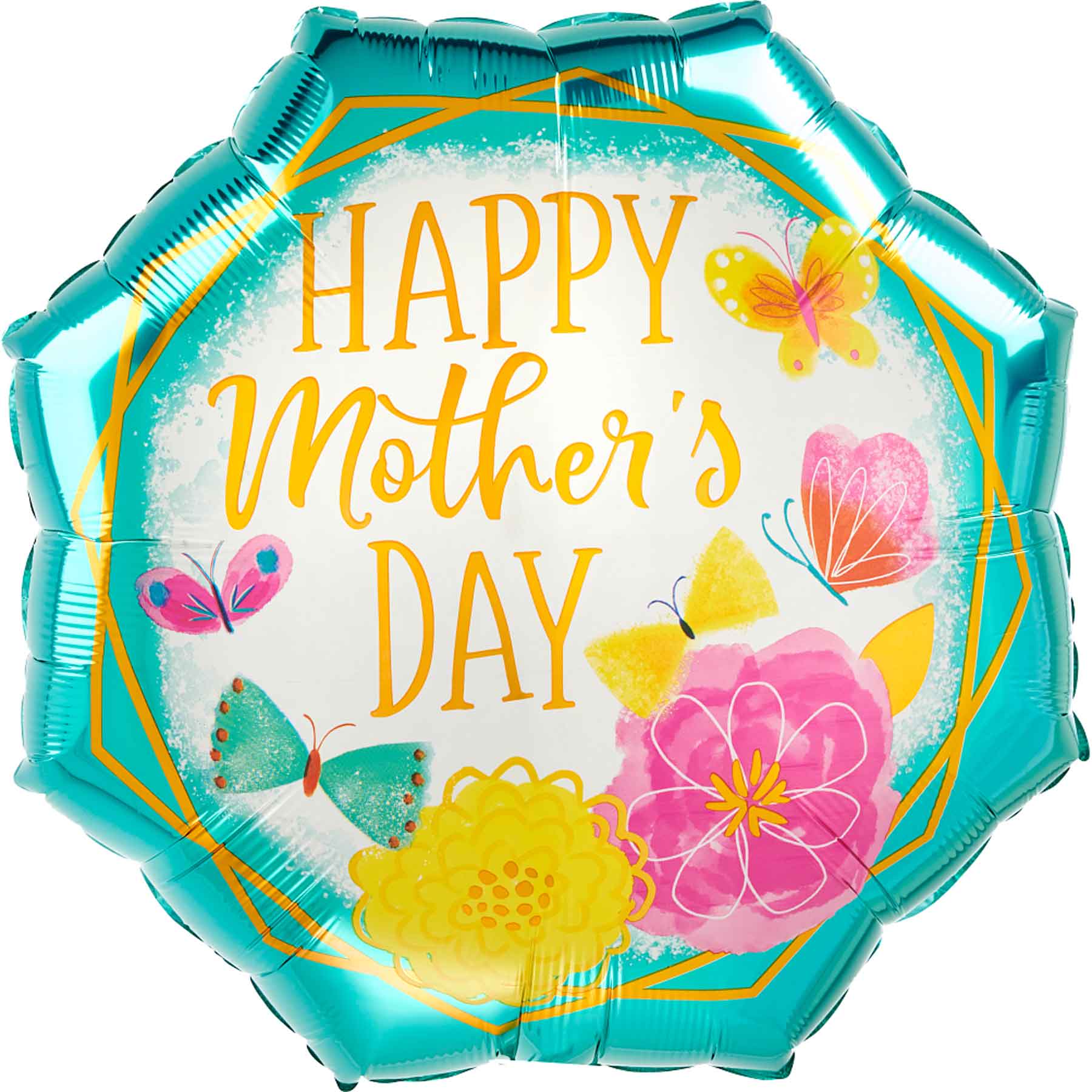 Happy Mother's Day Octagon SuperShape Balloon 55cm