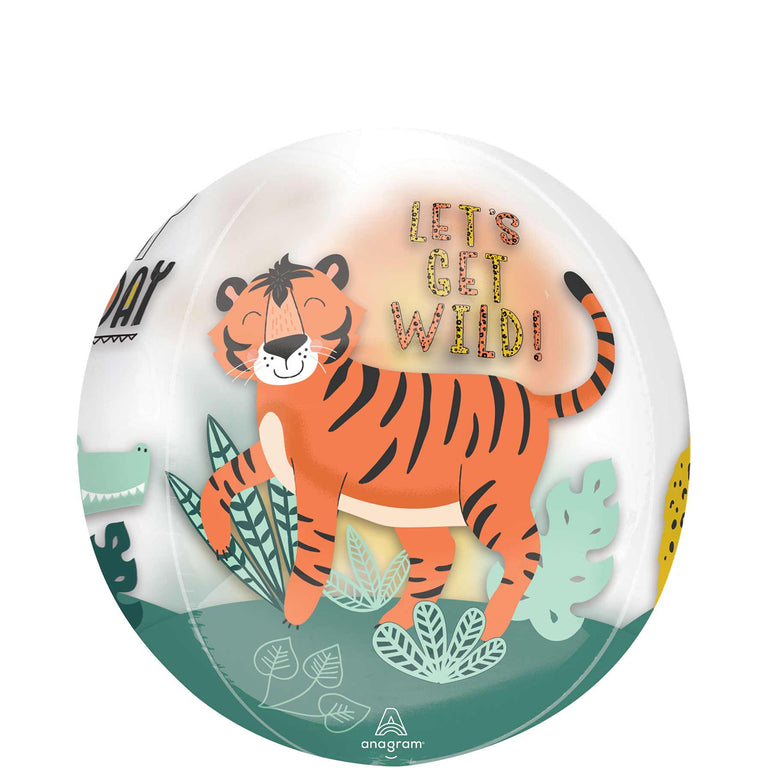 Get Wild Orbz Foil Balloon