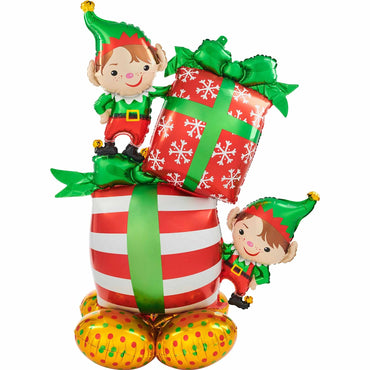 Christmas Elves AirLoonz Foil Balloon 91x134cm