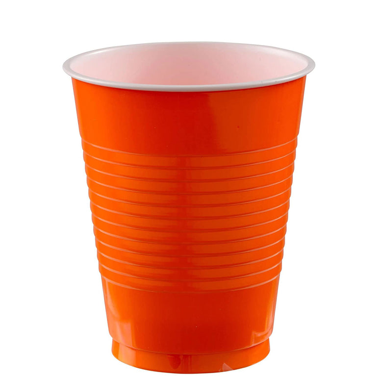 Orange Peel Plastic Cups 18oz 20pcs