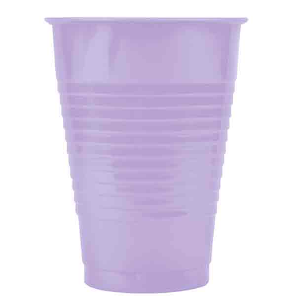 Lavender Plastic Cups 12oz, 20pcs