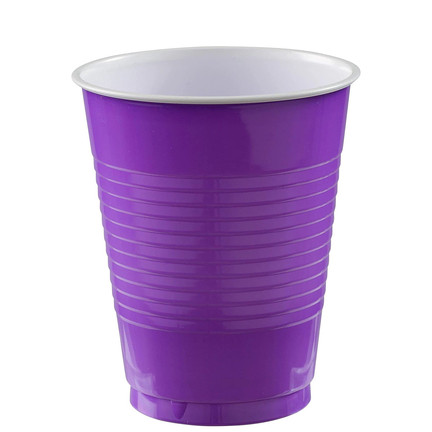 New Purple Plastic Cups 12oz 20pcs