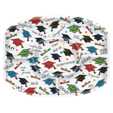 Plastic Grad Sectional Platter Solid Tableware - Party Centre