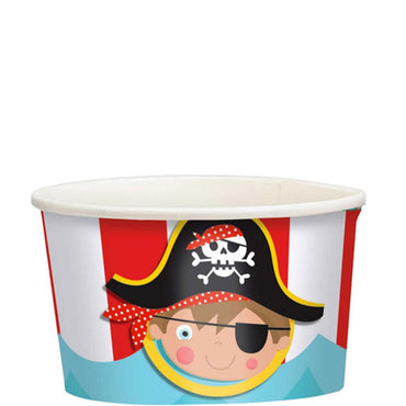 Little Pirate Paper Treat Cups 8pcs Printed Tableware - Party Centre