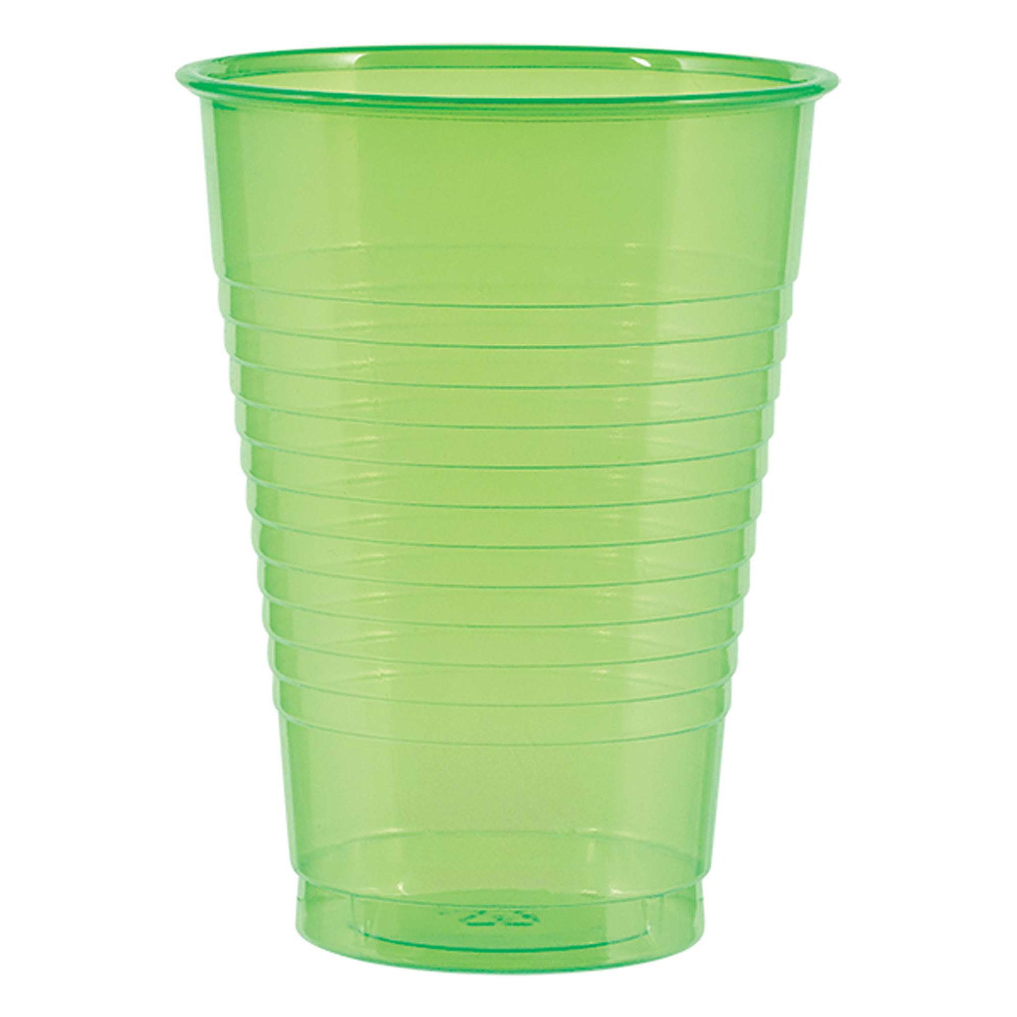 Neon Plastic Cups 16oz, 50pcs Solid Tableware - Party Centre