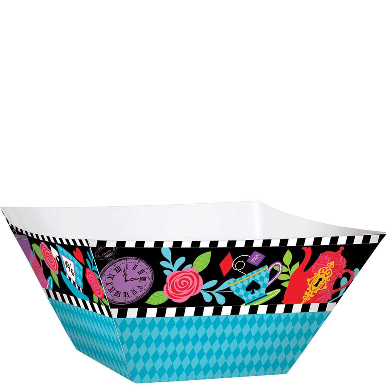 Mad Tea Party Large Paper Bowls 3pcs Candy Buffet - Party Centre