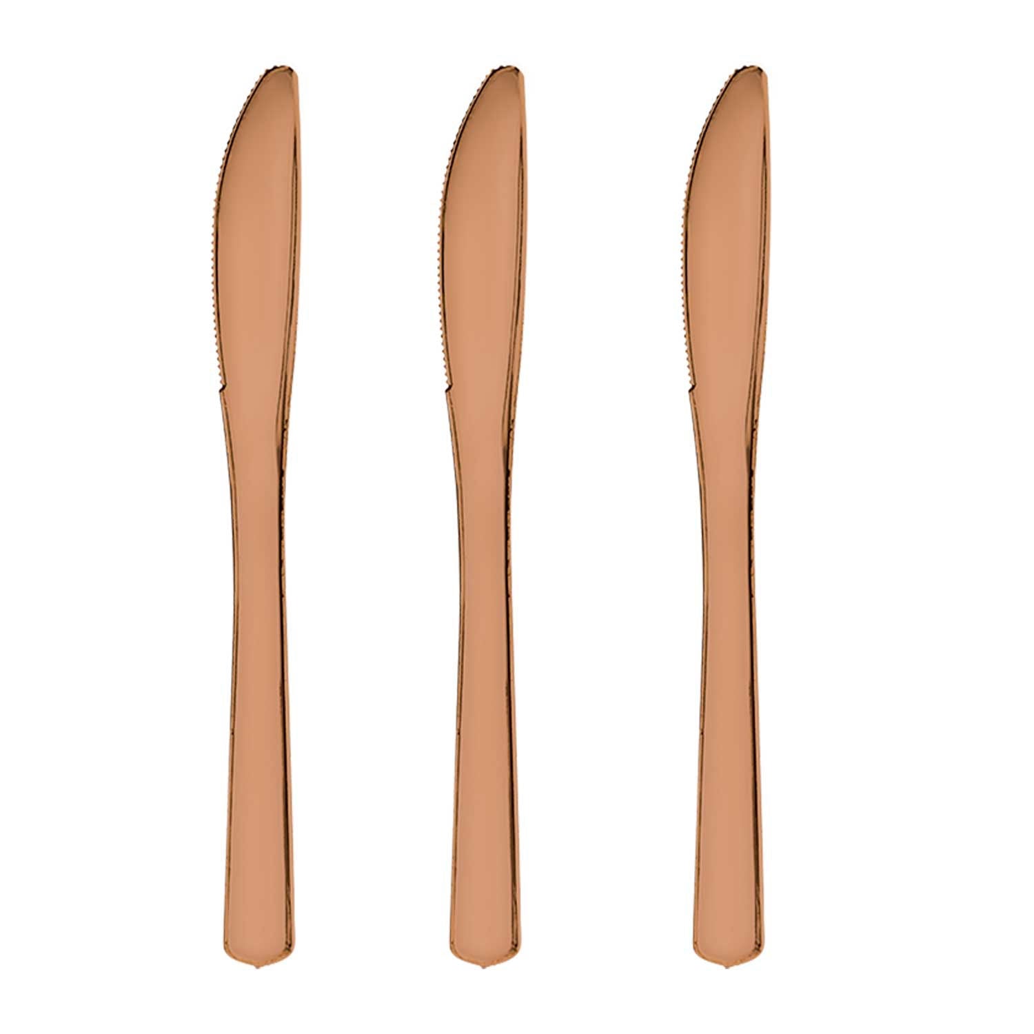 Rose Gold Premium Knife 32pcs Solid Tableware - Party Centre