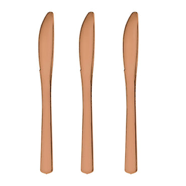 Rose Gold Premium Knife 32pcs Solid Tableware - Party Centre