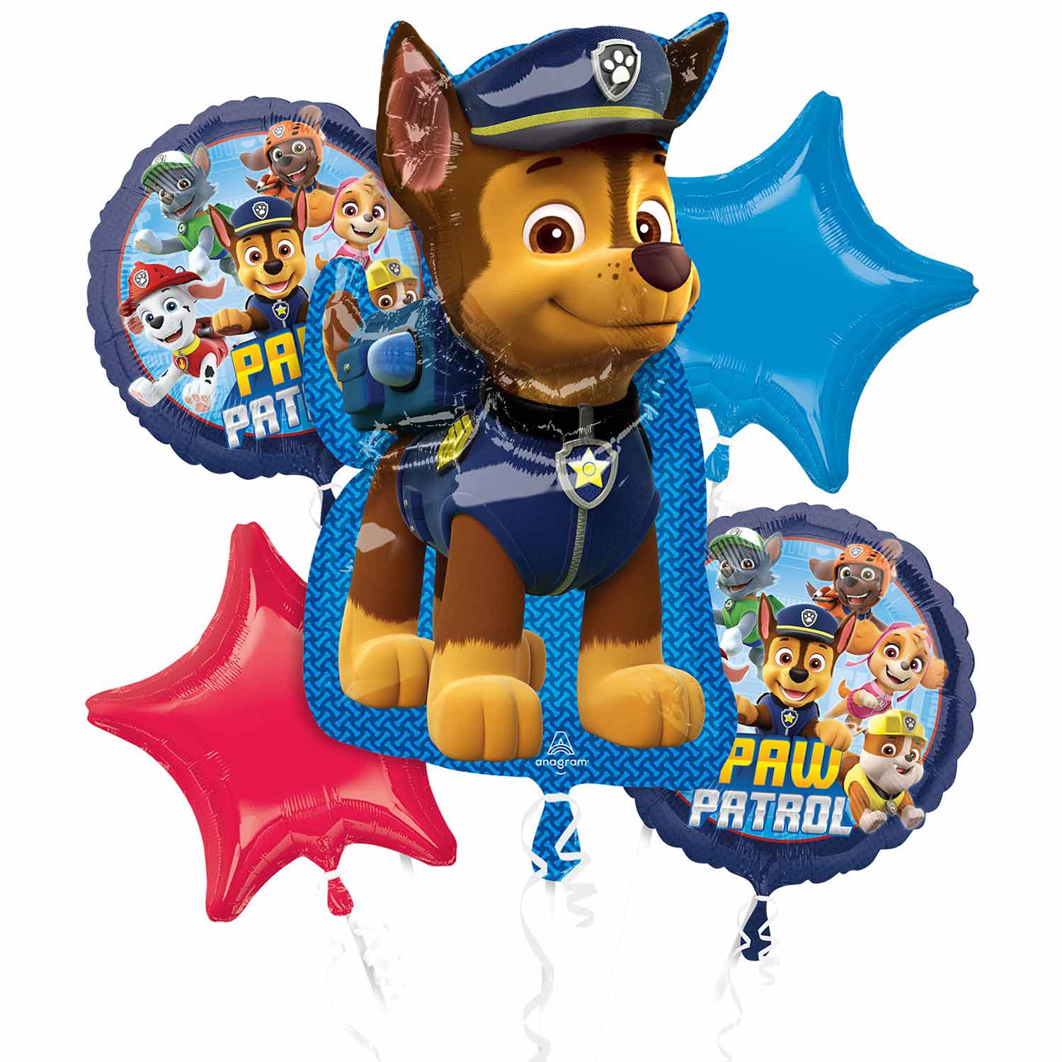 Paw Patrol Foil Balloon Bouquet 5pcs