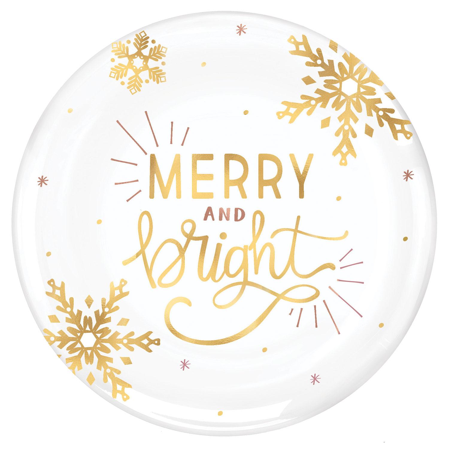 Merry Bright Round Platter Solid Tableware - Party Centre