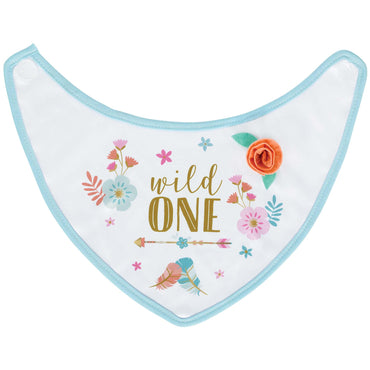 Boho Birthday Girl Fabric Bib Costumes & Apparel - Party Centre