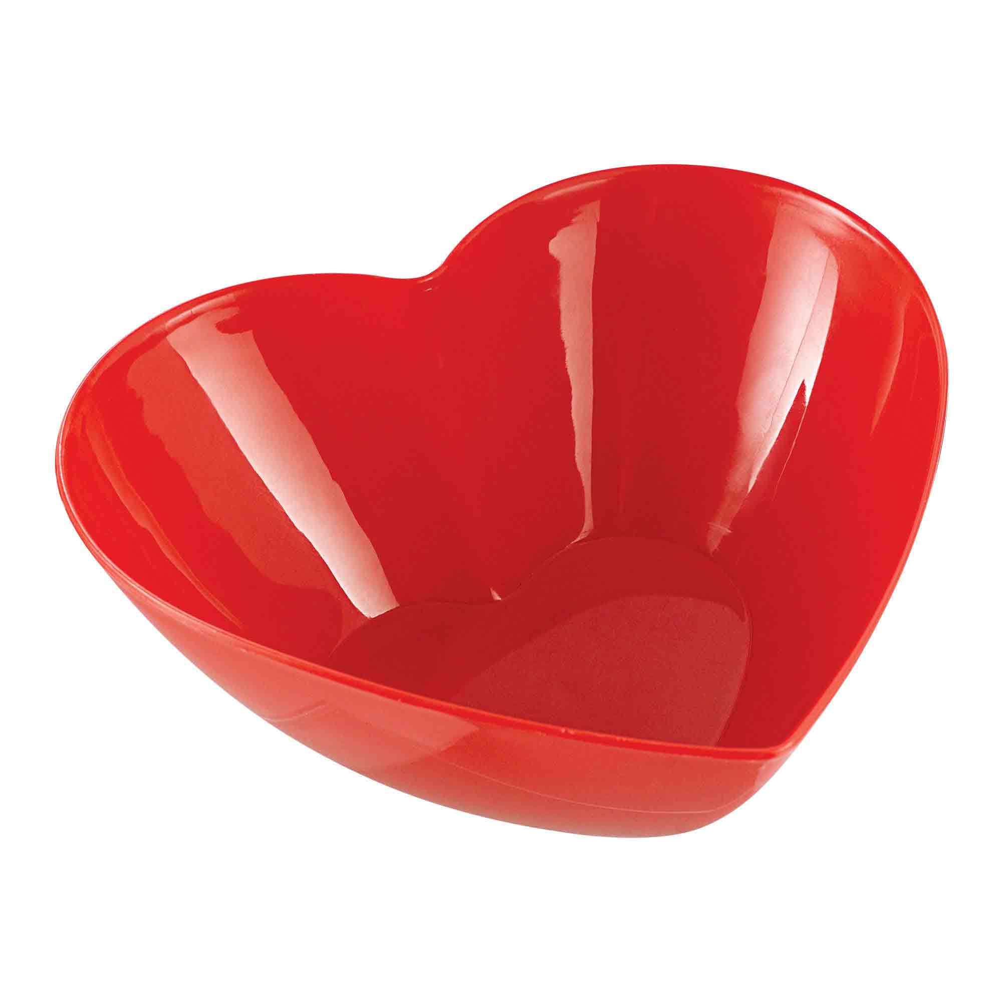 Heart Shaped Plastic Bowl