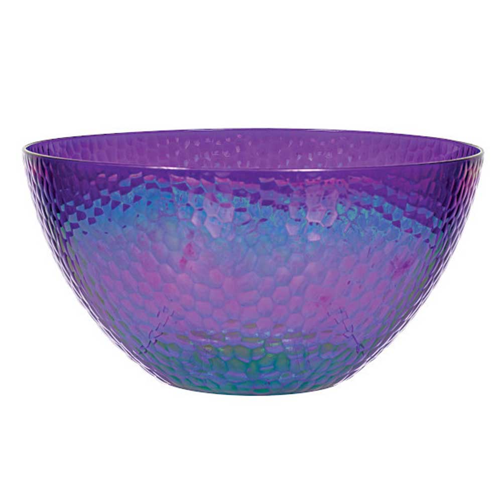 Sparkling Sapphire Plastic Serving Bowl 135oz. Printed Tableware - Party Centre