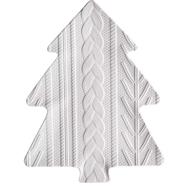Sweater Tree Textured Platter Melamine 16in