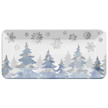 Winter Tree Long Platter Melamine