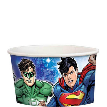 Justice League Paper Treat Cups 9.5oz, 8pcs Printed Tableware - Party Centre
