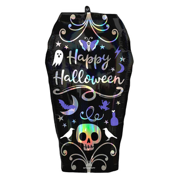 Coffin Iridescent  SuperShape Balloon 38x68cm