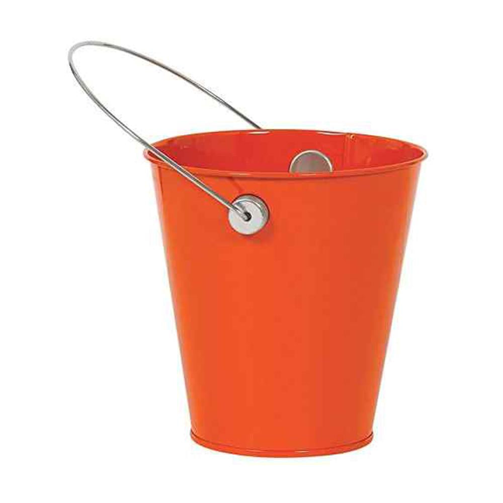 Orange Peel Metal Bucket With Handle Favours - Party Centre