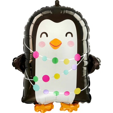Bright Holiday Penguin Standard Shape Balloon 38x45cm