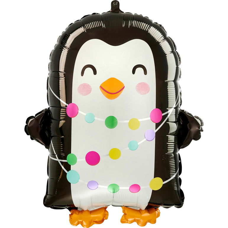 Bright Holiday Penguin Standard Shape Balloon 38x45cm
