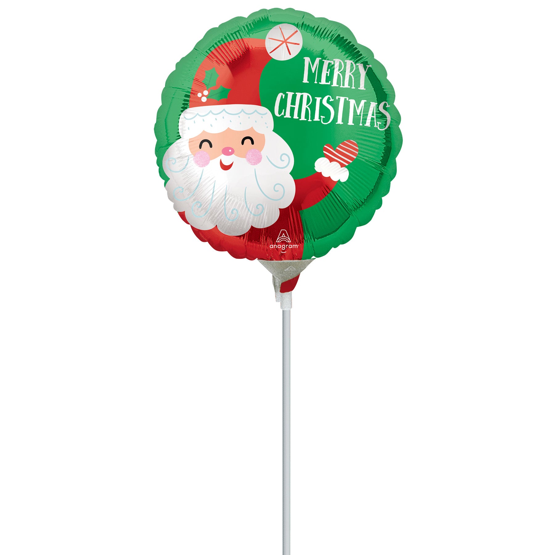 Smiley Satin Santa Christmas Mini Shape 23cm