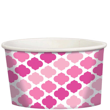 Pink Paper Mini Cocktail Snack Treat Cups 12pcs Candy Buffet - Party Centre