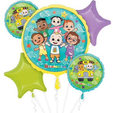 Cocomelon Balloon Bouquet, 5pcs