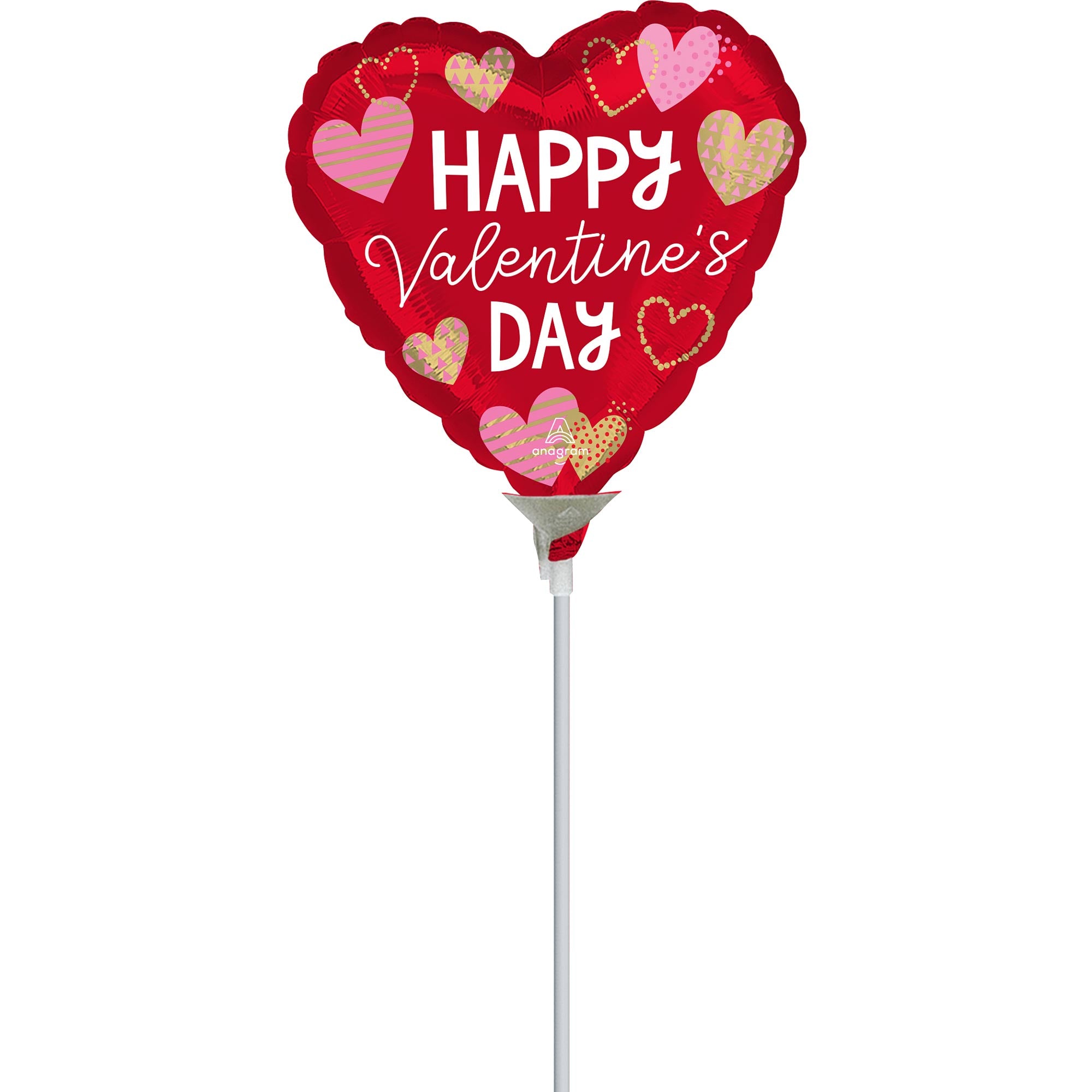 Happy Valentine's Day Crafty Mini Shape Balloon 23cm