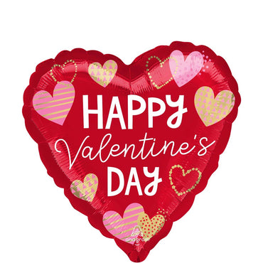 Happy Valentines Day Foil Balloon 45cm