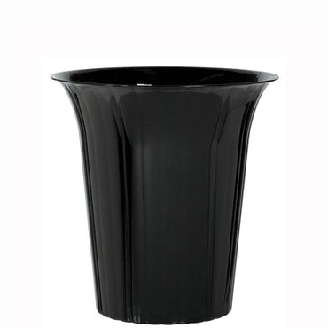 Black Medium Flared Plastic Cylinders Candy Buffet - Party Centre