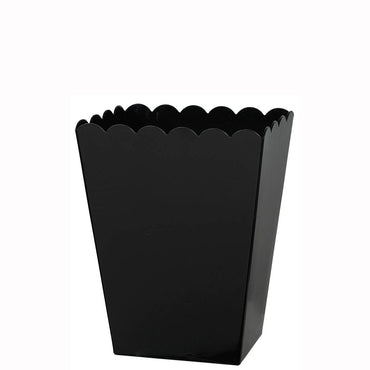 Black Medium Plastic Scalloped Containers Candy Buffet - Party Centre