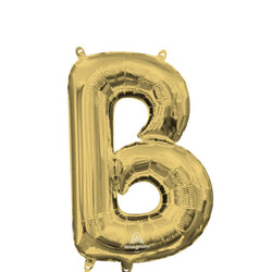 White Gold Letter Mini Shape Foil Balloons