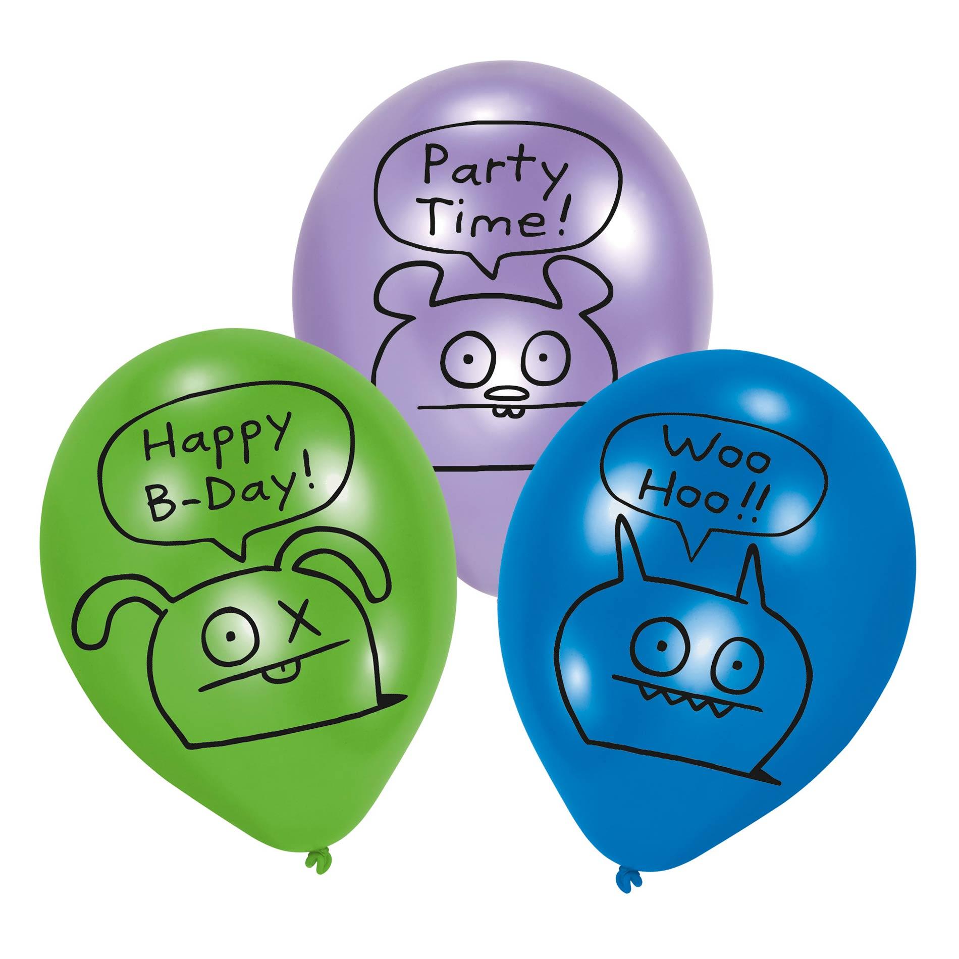 Ugly Doll Latex Balloons 6pcs Balloons & Streamers - Party Centre