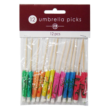 Parasol Picks 4in,  12pcs Party Accessories - Party Centre
