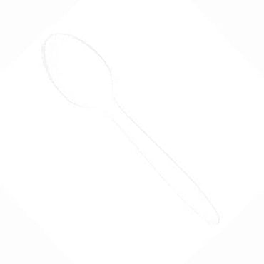 White Spoons Value Pack 20pcs Solid Tableware - Party Centre