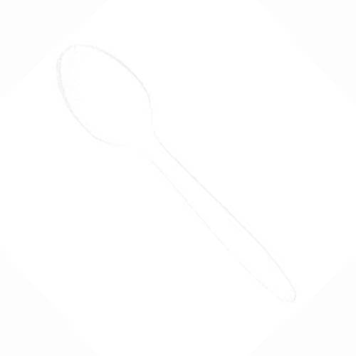 White Spoons Value Pack 20pcs Solid Tableware - Party Centre