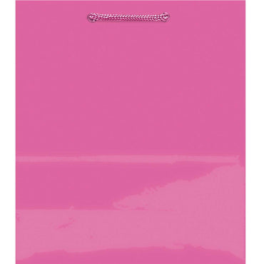 Bright Pink Jumbo Glossy Bag Party Favors - Party Centre