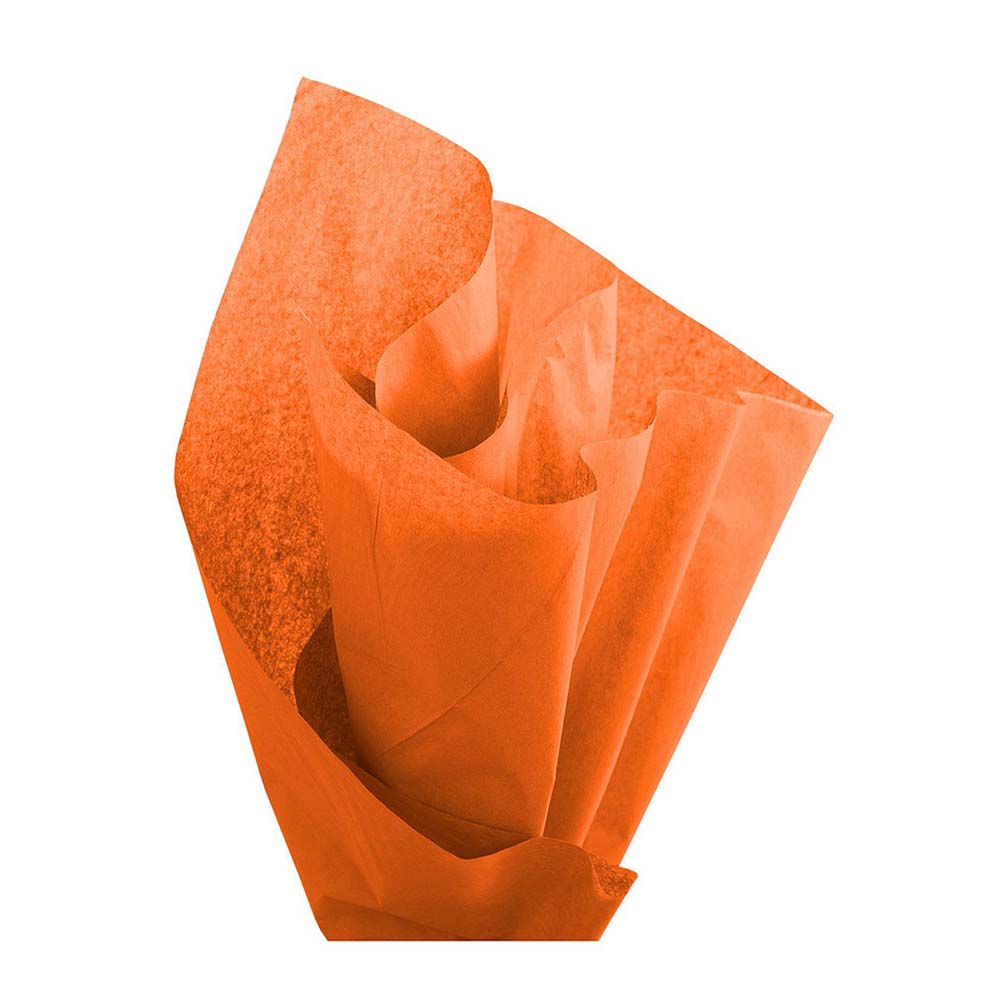 Orange Wrapping Tissue Paper 20in x 20in, 8pcs Party Favors - Party Centre