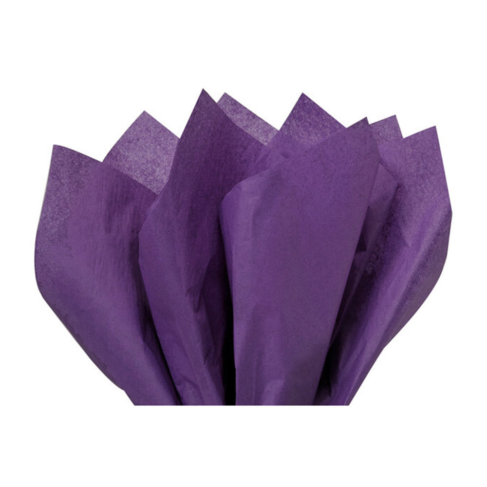 Purple Wrapping Tissue Paper 20in x 20in, 8pcs Party Favors - Party Centre