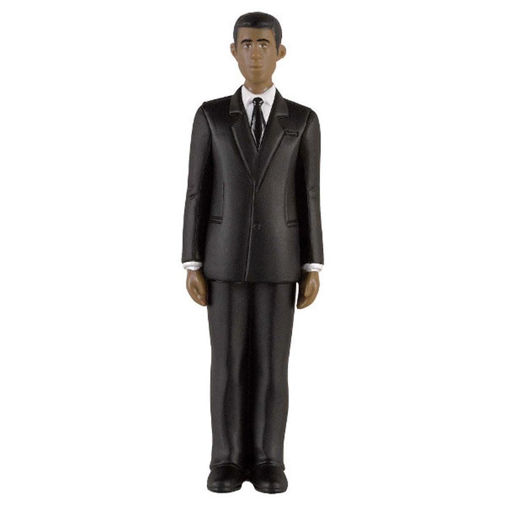 African American Groom Plastic Cake Topper 4.50in Party Accessories - Party Centre