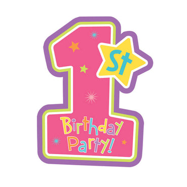 Hugs And Stitches Girl Invitation Cards 8pcs