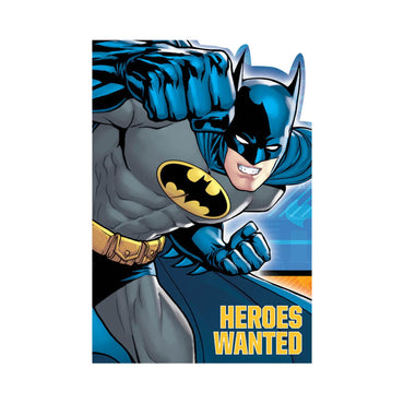 Batman Invitation Cards 8pcs Party Accessories - Party Centre