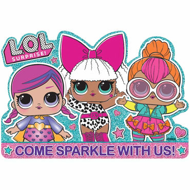 LOL Surprise! Big Postcards Invitations 8pcs Party Accessories - Party Centre