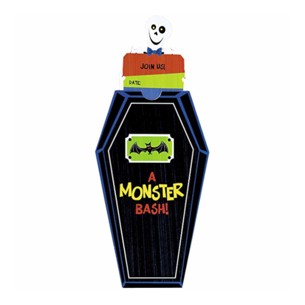 Monster Bash Novelty Invitations 8pcs Party Accessories - Party Centre