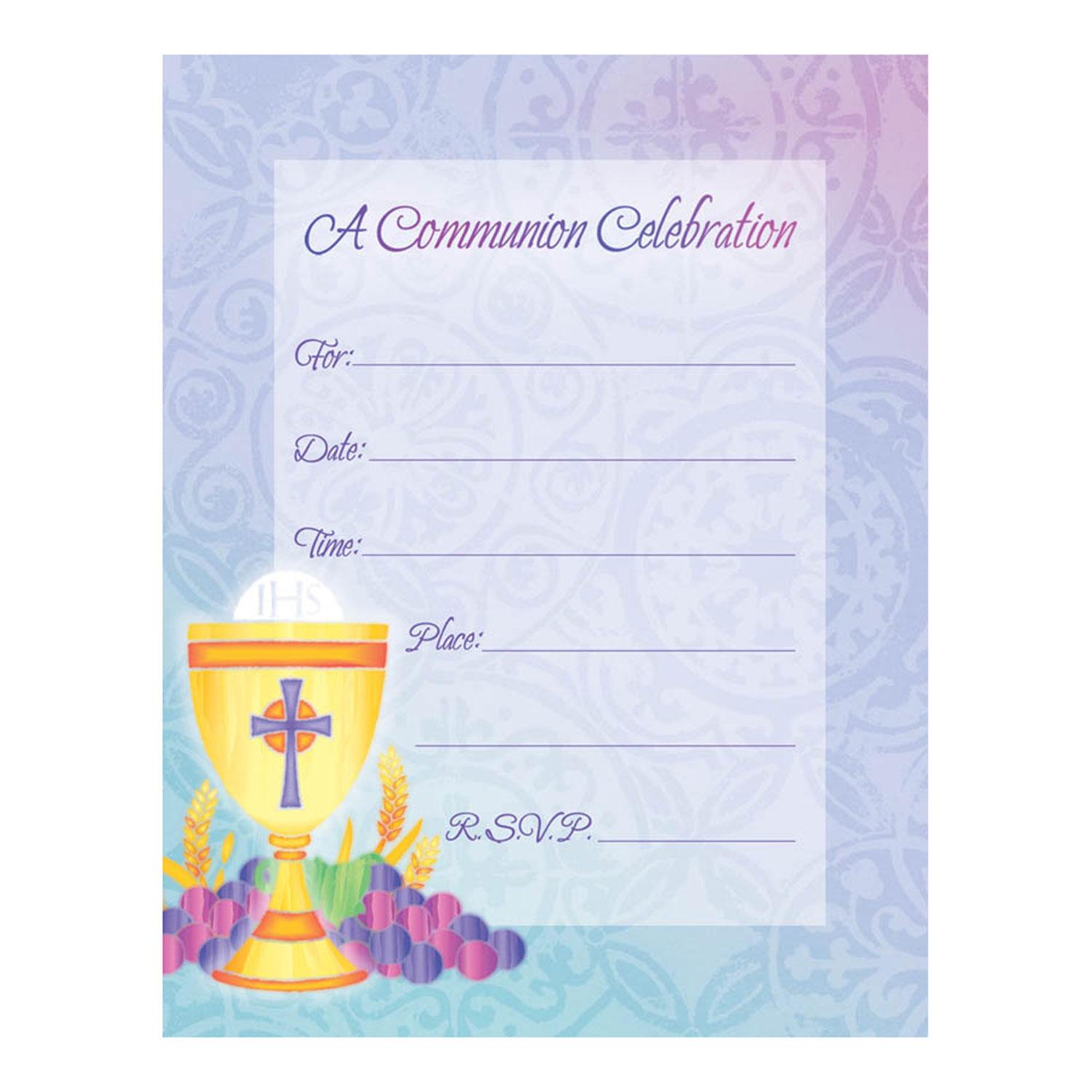 Communion Value Pack Invitations 20pcs Party Accessories - Party Centre