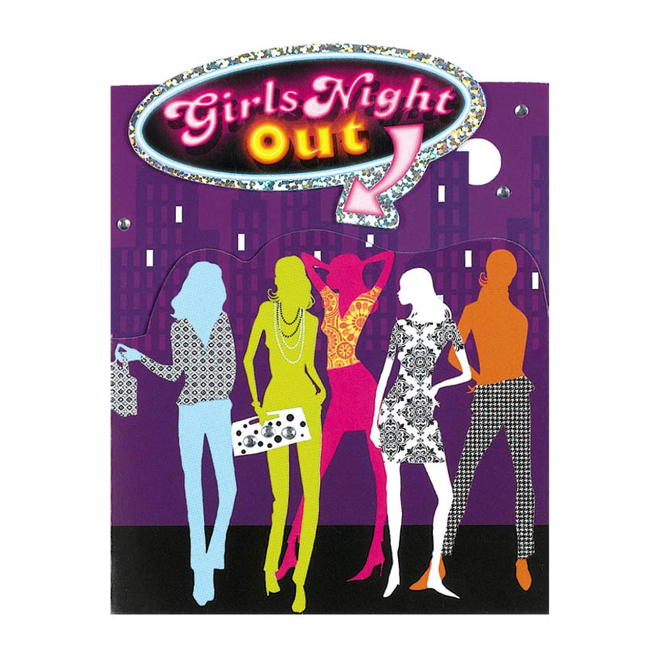 Girls' Night Out Large Novelty Invitations 8pcs Party Accessories - Party Centre