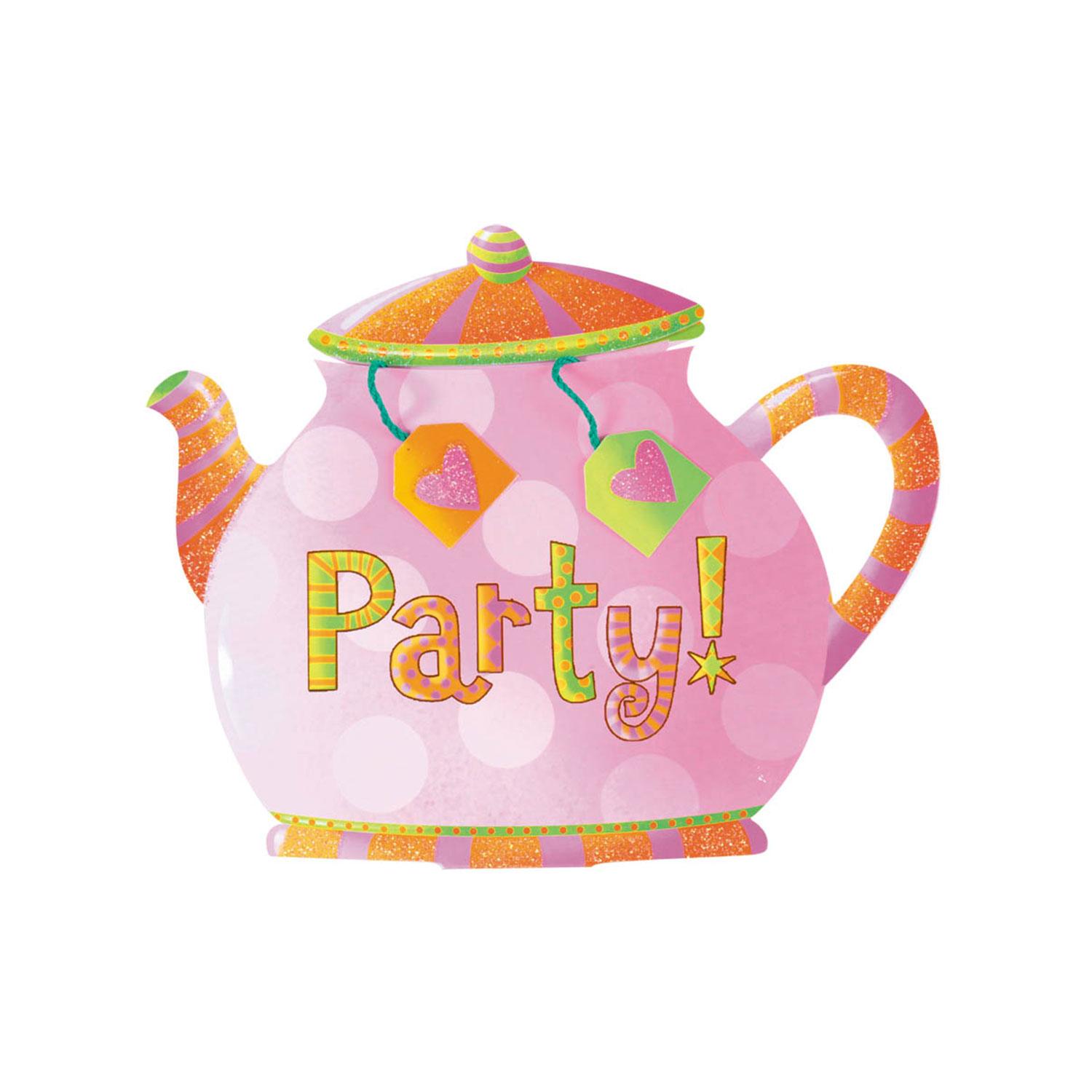 Tea Party Large Novelty Invitations 8pcs Party Accessories - Party Centre